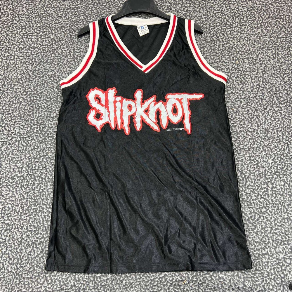 Vintage Slipknot Jersey Shirt Men Large Blue Grape Sleeveless‎ Deadstock New